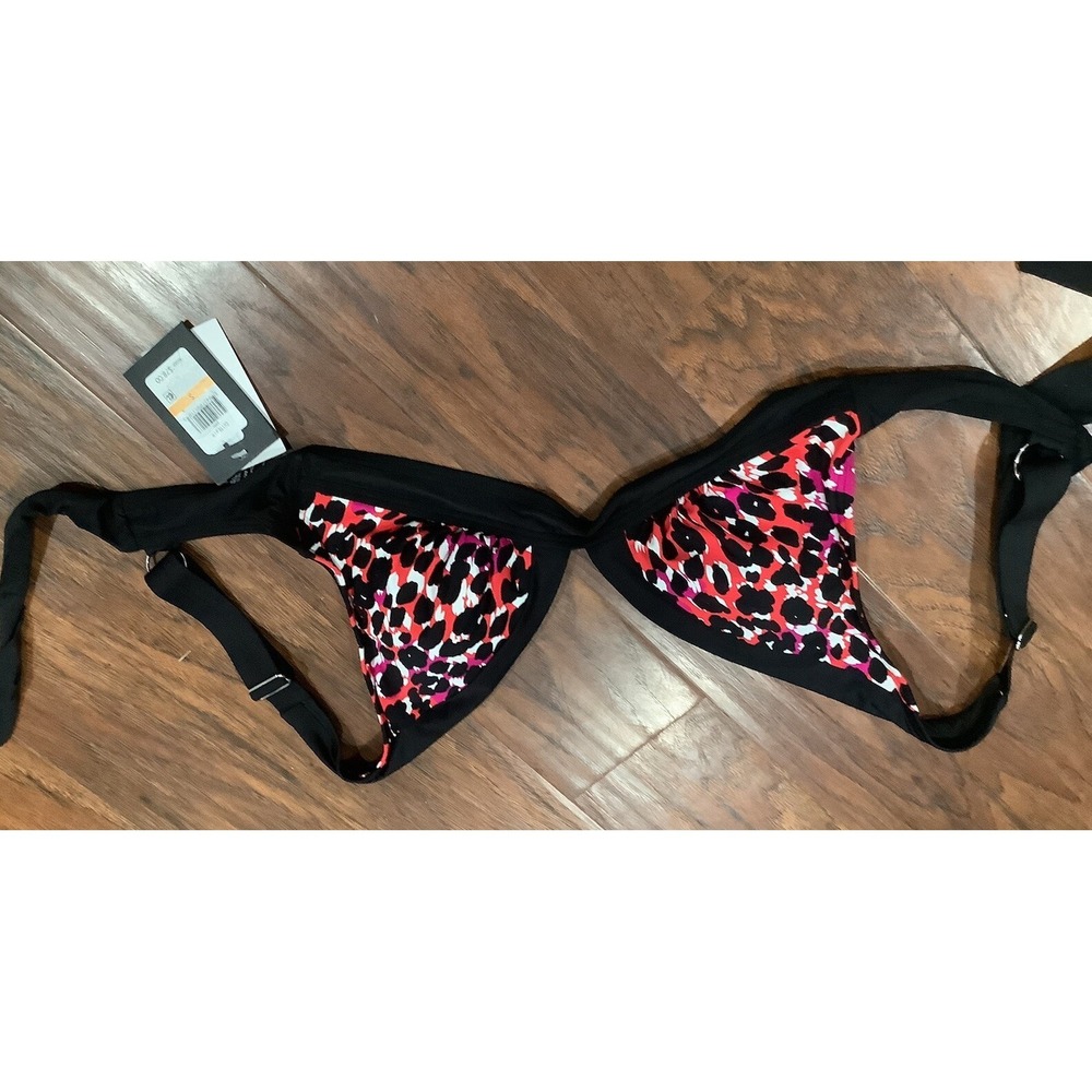 MSRP $78 Dkny Bow-Back Bikini Top  Size Small